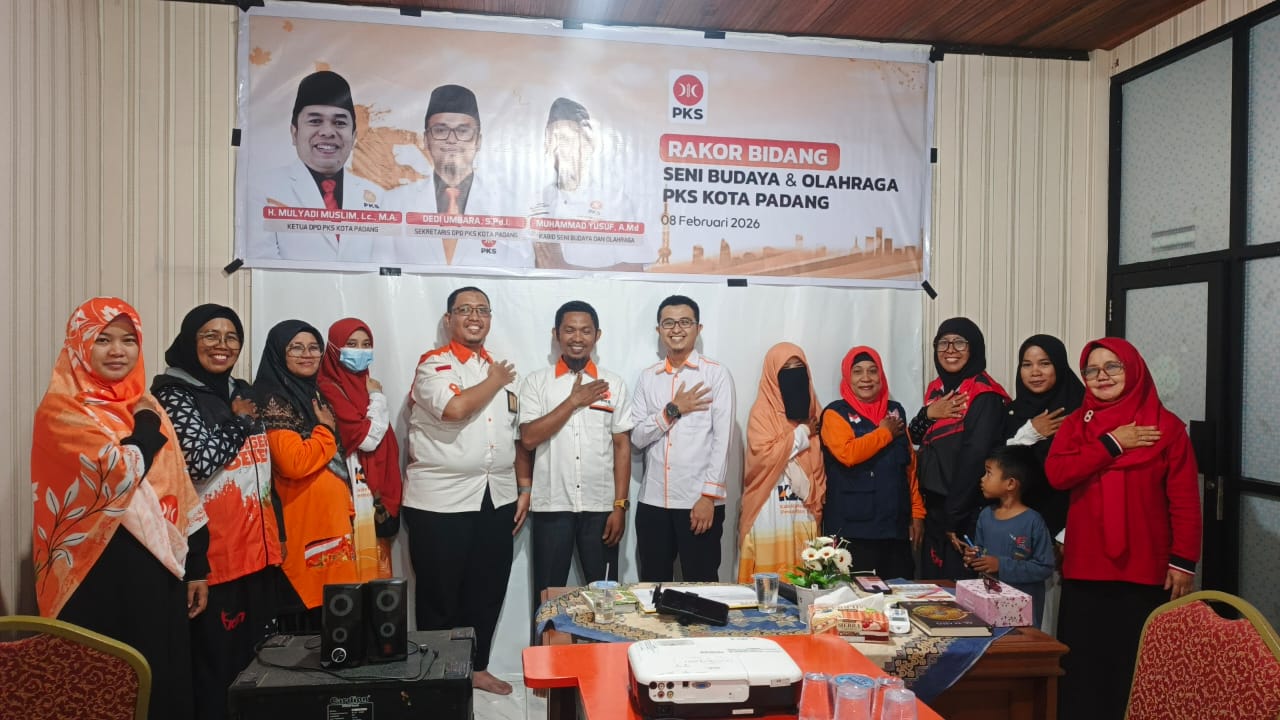 PKS Kota Padang Gelar Rakor Bidang Seni Budaya dan Olahraga, Rumuskan Program Kerja DPC